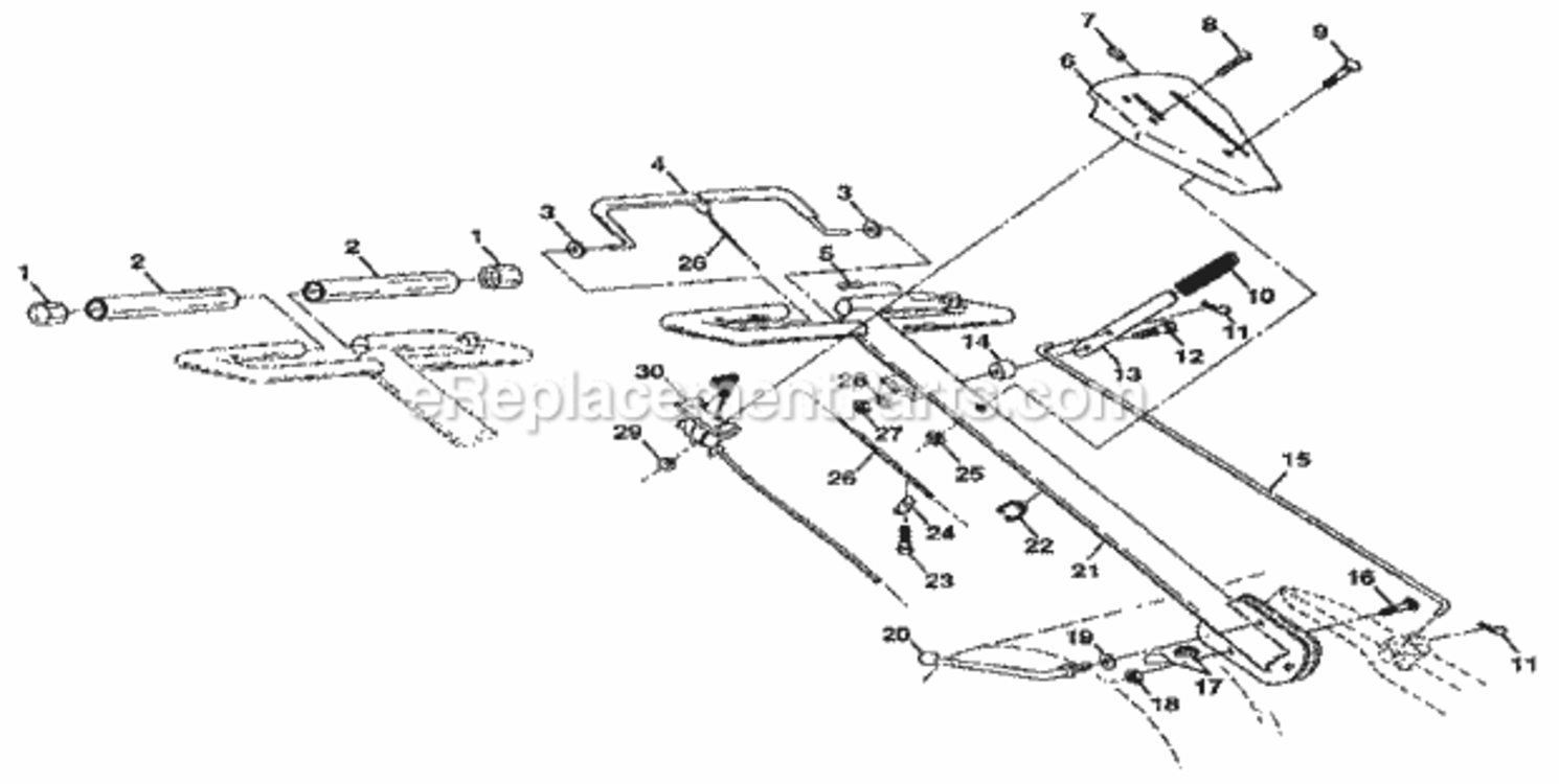 Page A Diagram and Parts List for 917299851  Craftsman Tiller