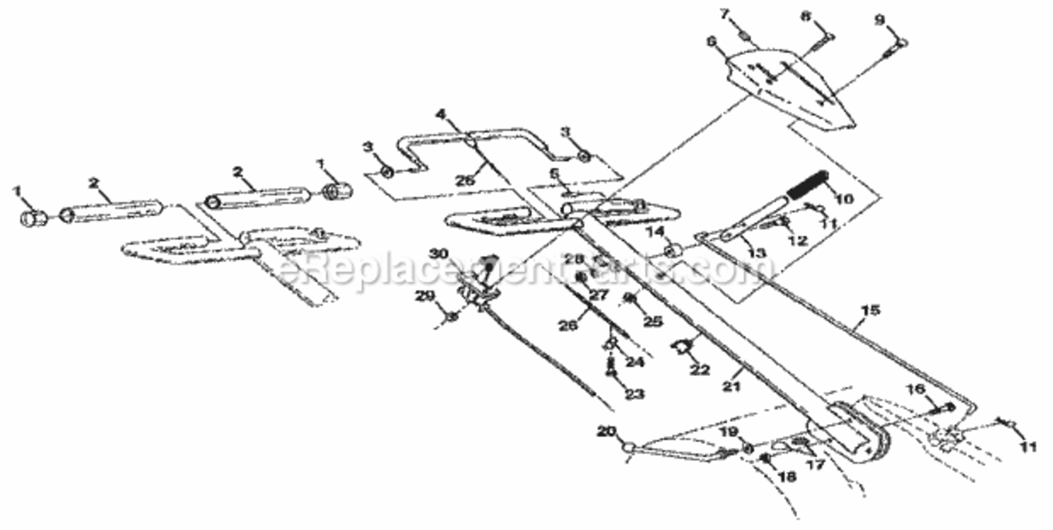 Page A Diagram and Parts List for 917299852  Craftsman Tiller