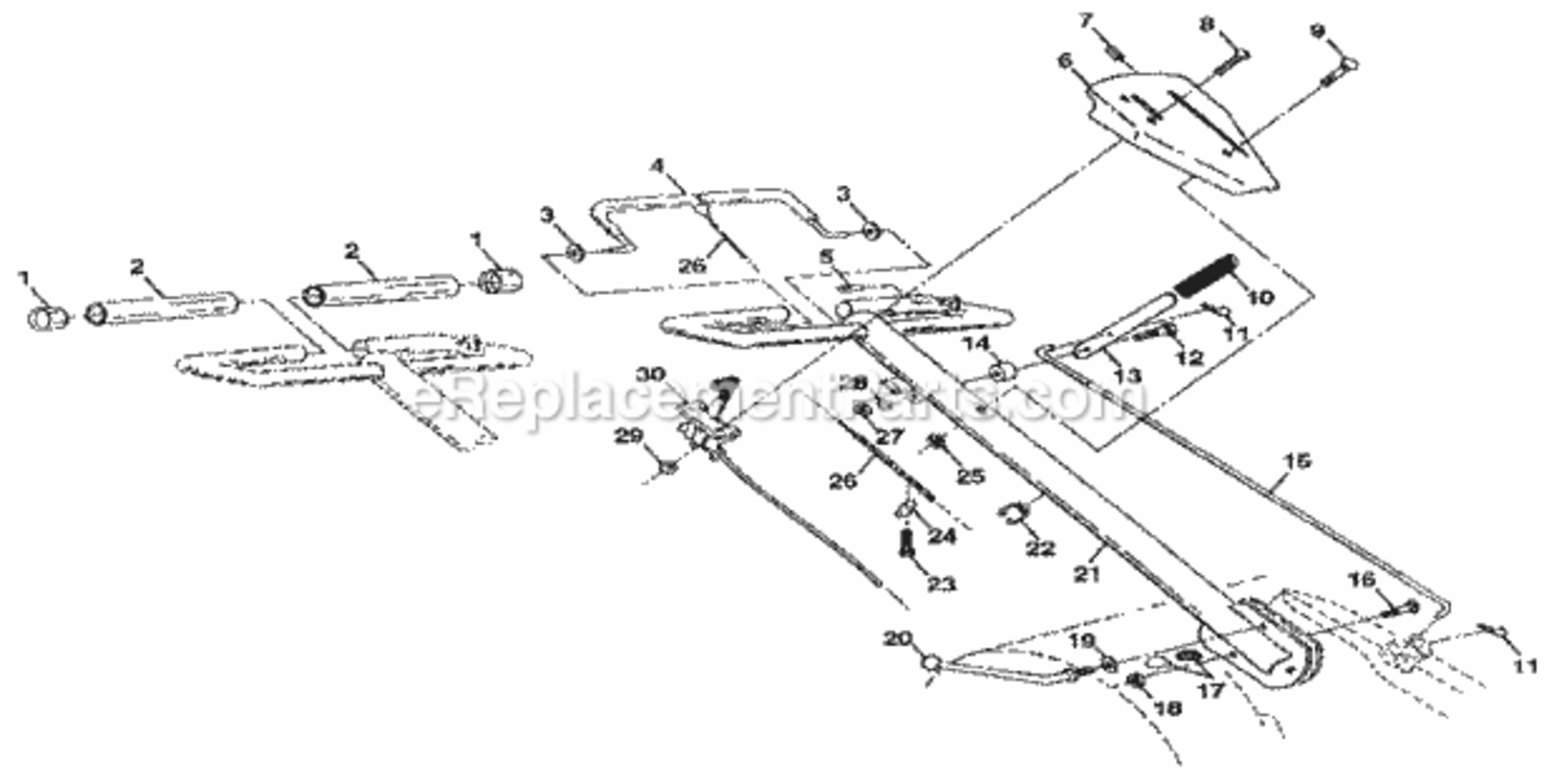 Page A Diagram and Parts List for 917299853  Craftsman Tiller