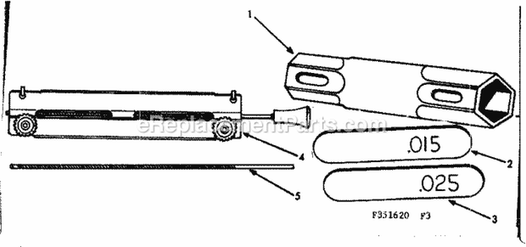 Page D Diagram and Parts List for 917351620  Craftsman Chainsaw