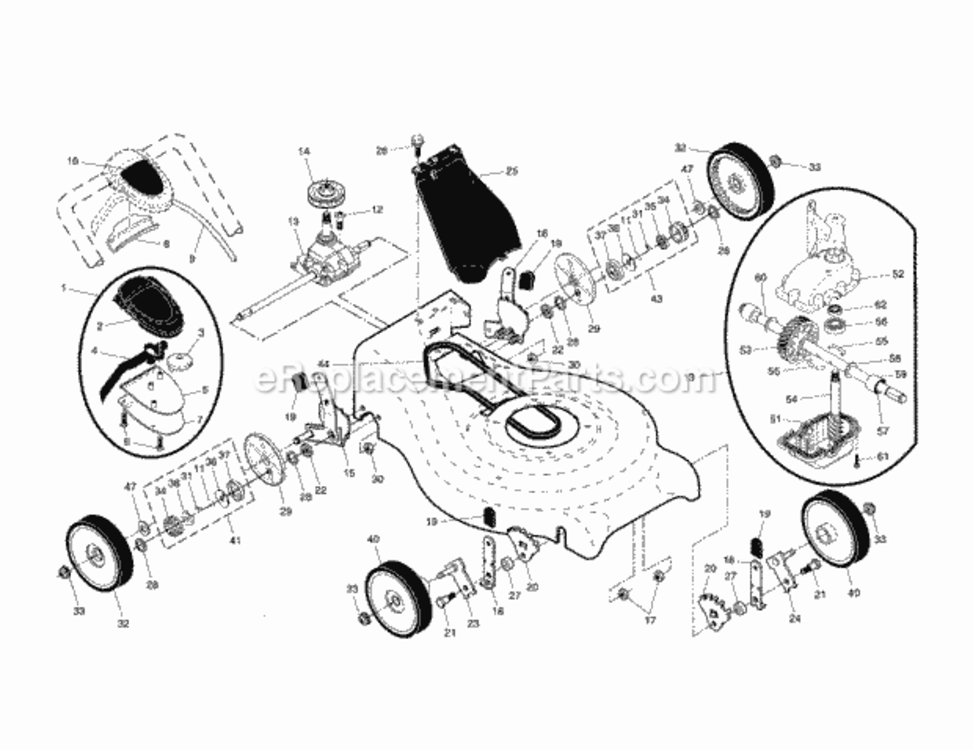 Page B Diagram and Parts List for 917370723  Craftsman Lawn Mower