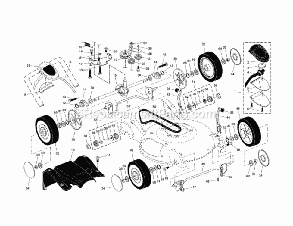 Page B Diagram and Parts List for 917371810  Craftsman Lawn Mower