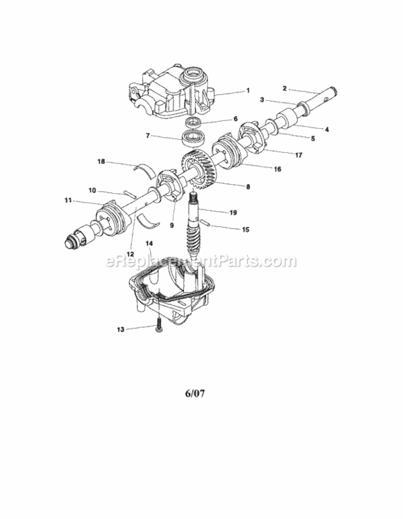 Page D Diagram and Parts List for 917371810  Craftsman Lawn Mower