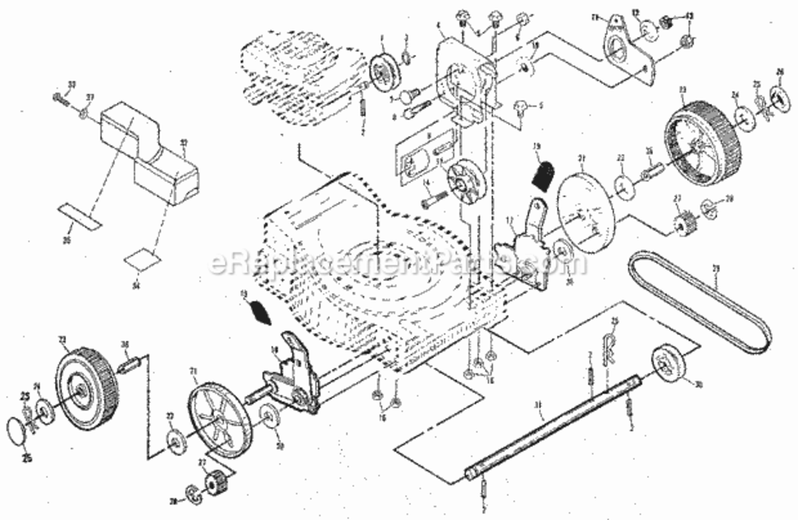 Page A Diagram and Parts List for 917372130  Craftsman Lawn Mower