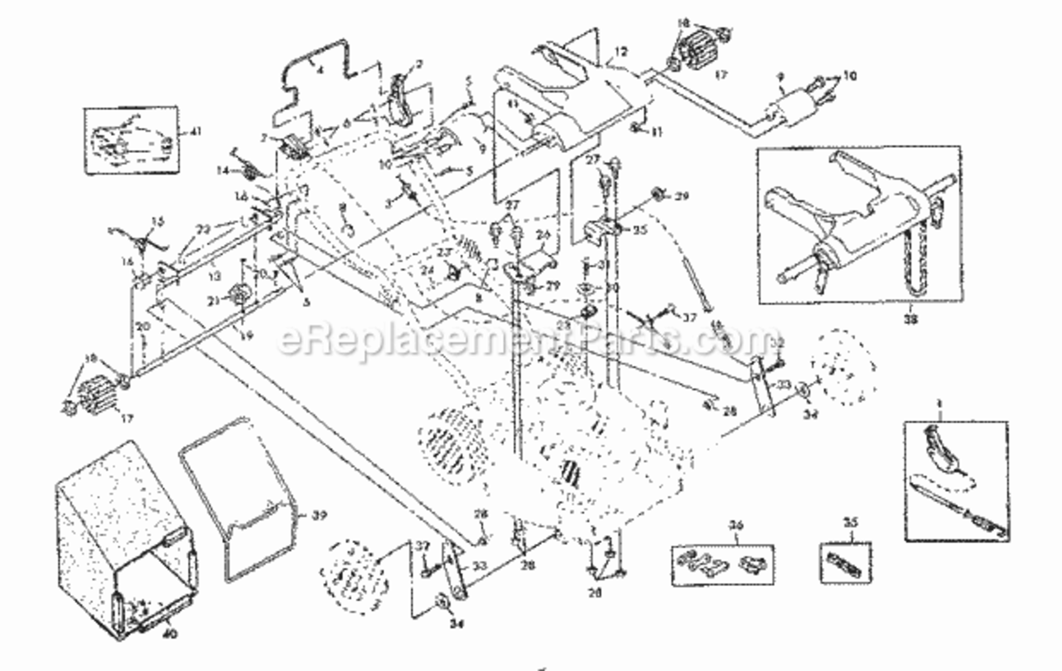 Page B Diagram and Parts List for 917372202  Craftsman Lawn Mower