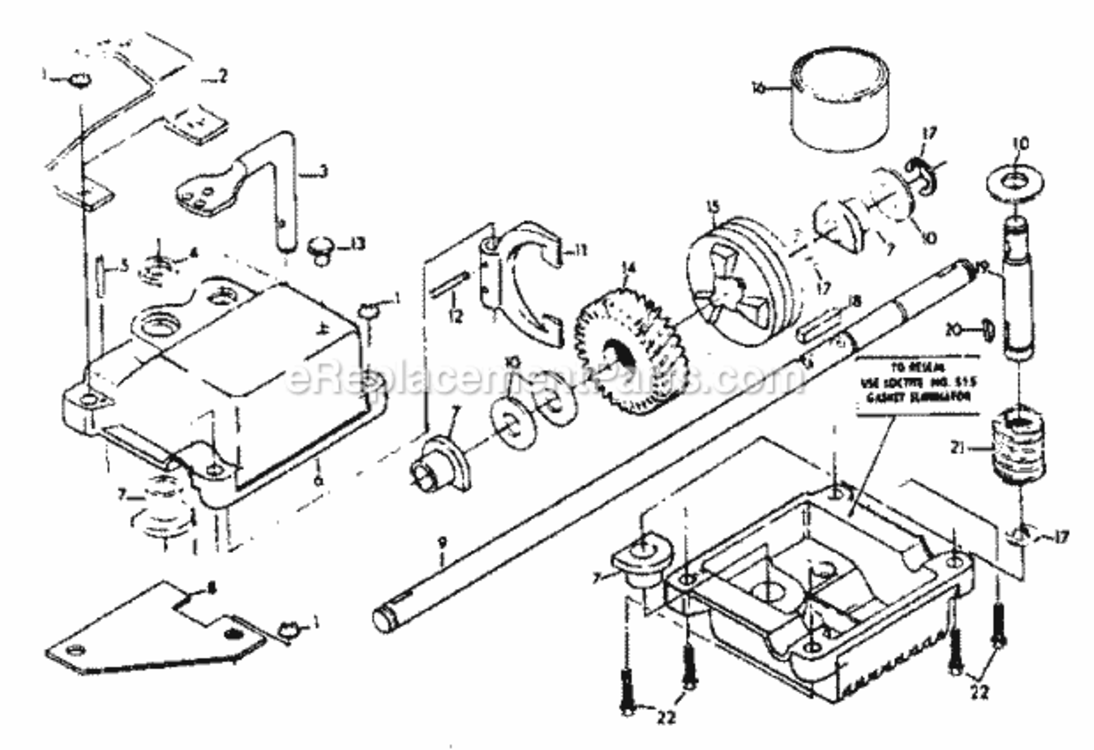 Page B Diagram and Parts List for 917372250  Craftsman Lawn Mower