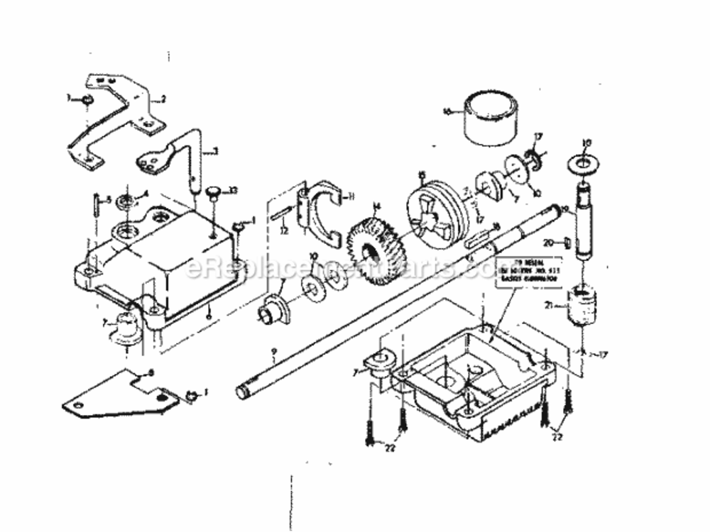 Page B Diagram and Parts List for 917372251  Craftsman Lawn Mower