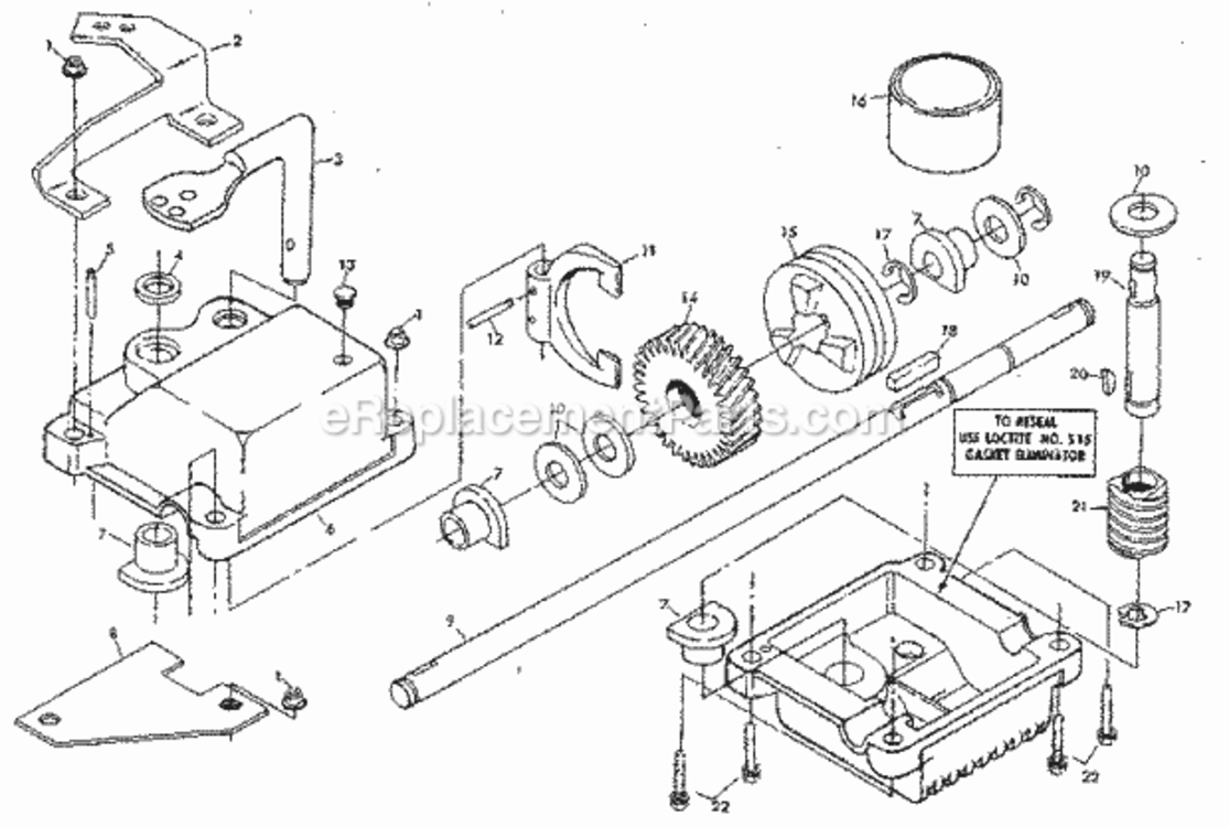 Page C Diagram and Parts List for 917372271  Craftsman Lawn Mower