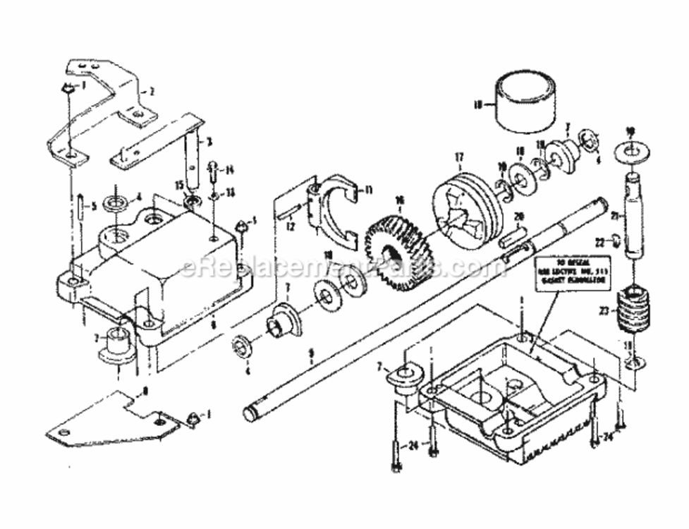 Page C Diagram and Parts List for 917372301  Craftsman Lawn Mower