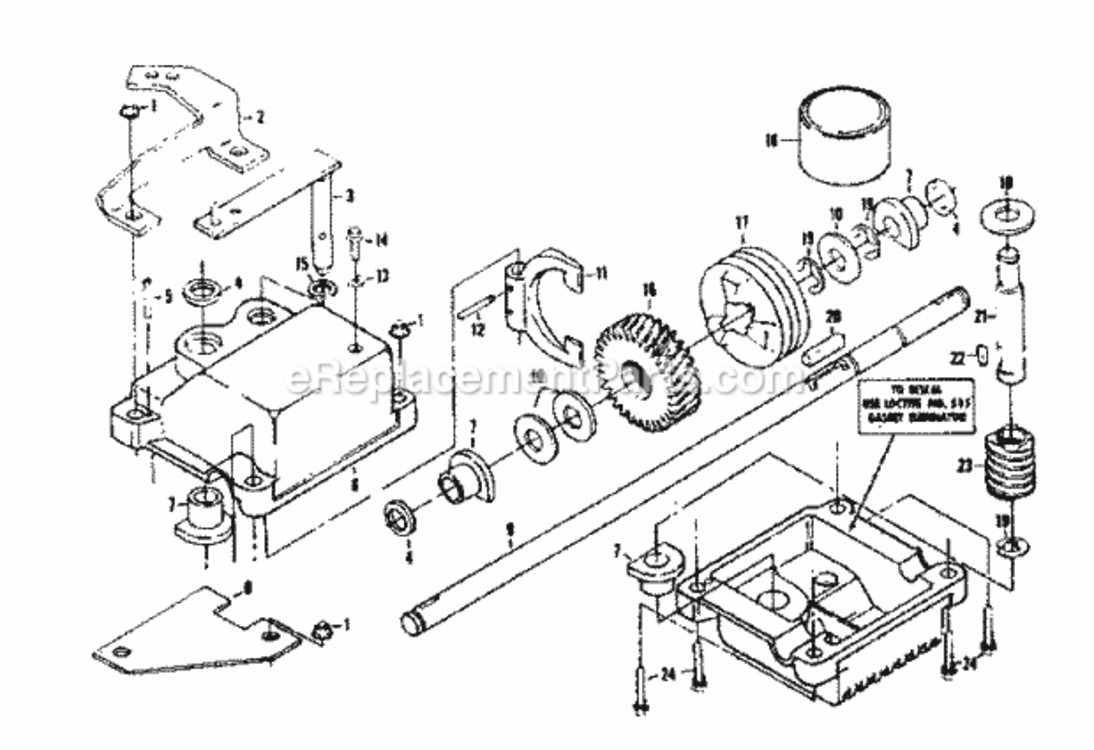 Page C Diagram and Parts List for 917372302  Craftsman Lawn Mower
