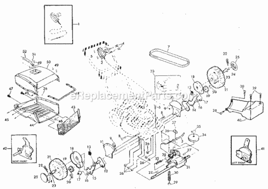 Page B Diagram and Parts List for 917372342  Craftsman Lawn Mower