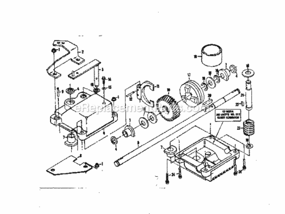 Page C Diagram and Parts List for 917372350  Craftsman Lawn Mower