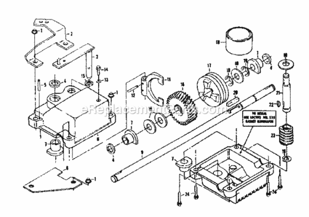 Page C Diagram and Parts List for 917372351  Craftsman Lawn Mower
