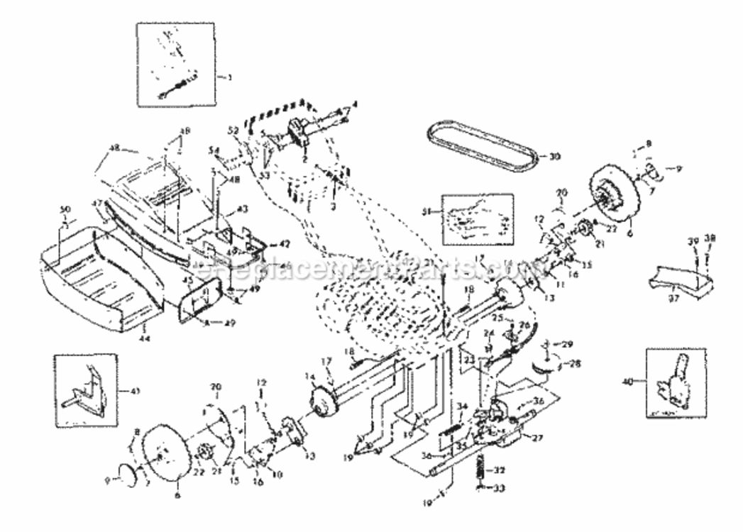 Page C Diagram and Parts List for 917372352  Craftsman Lawn Mower