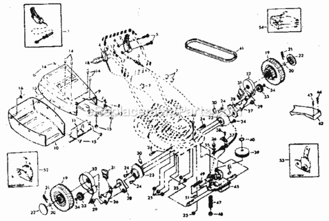Page B Diagram and Parts List for 917372353  Craftsman Lawn Mower