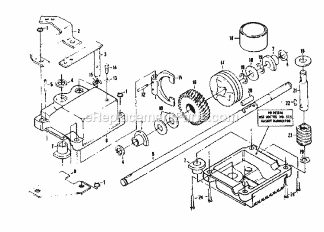 Page D Diagram and Parts List for 917372400  Craftsman Lawn Mower