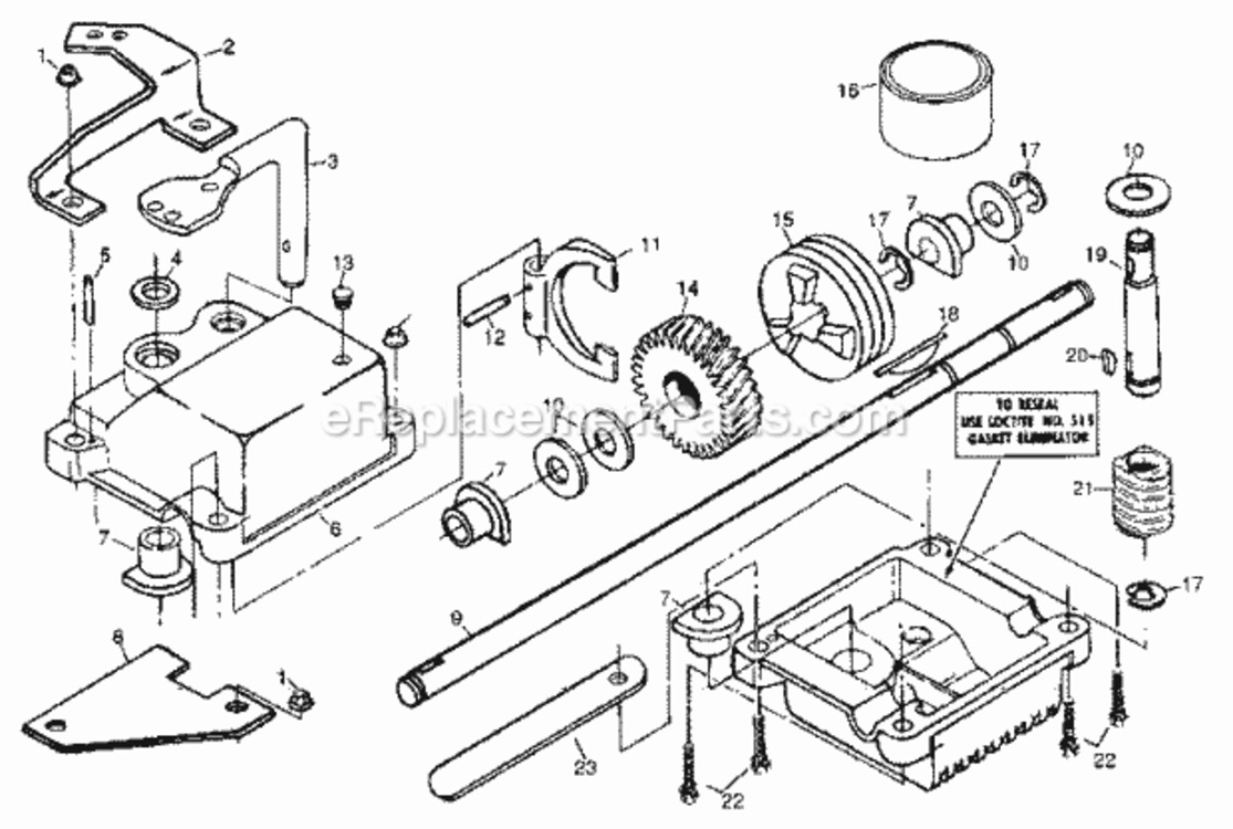 Page C Diagram and Parts List for 917372470  Craftsman Lawn Mower