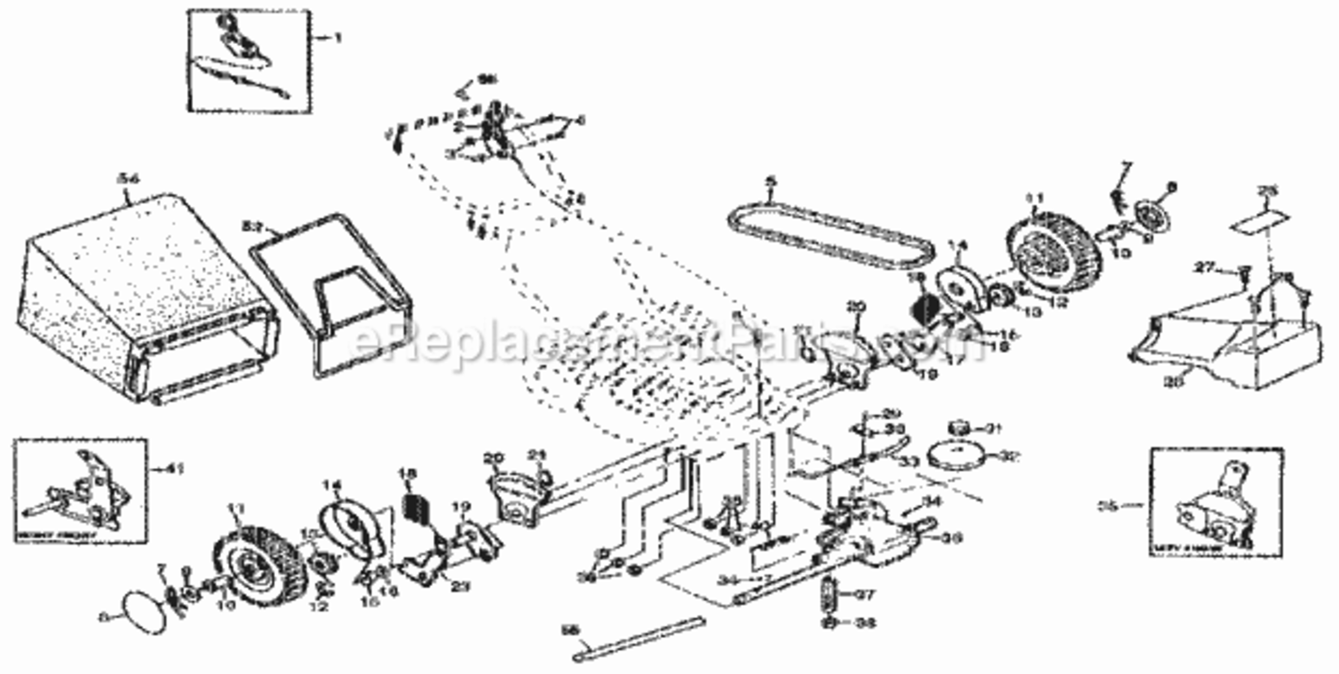 Page B Diagram and Parts List for 917372480  Craftsman Lawn Mower