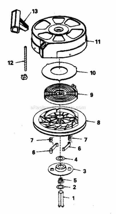 Page D Diagram and Parts List for 917372780  Craftsman Lawn Mower