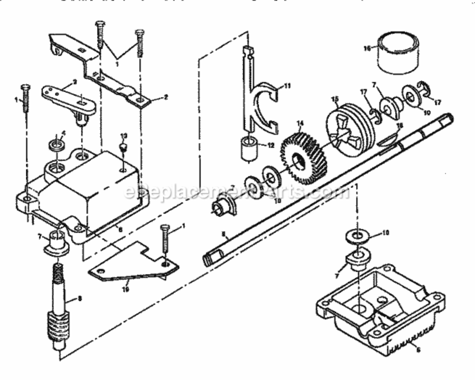 Page C Diagram and Parts List for 917372840  Craftsman Lawn Mower