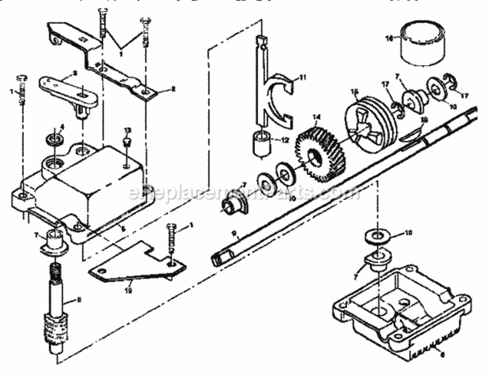 Page C Diagram and Parts List for 917372850  Craftsman Lawn Mower