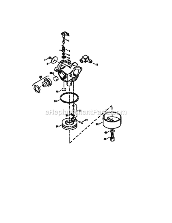 Page F Diagram and Parts List for 917372854  Craftsman Lawn Mower