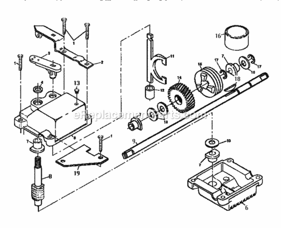 Page C Diagram and Parts List for 917372860  Craftsman Lawn Mower