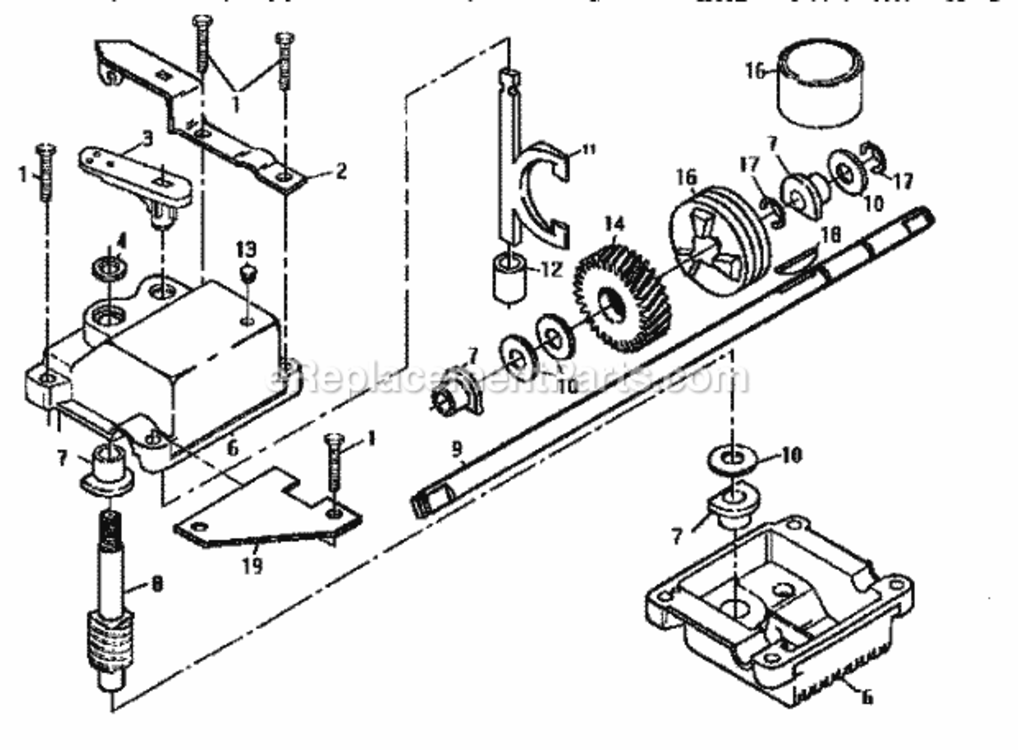Page C Diagram and Parts List for 917372910  Craftsman Lawn Mower