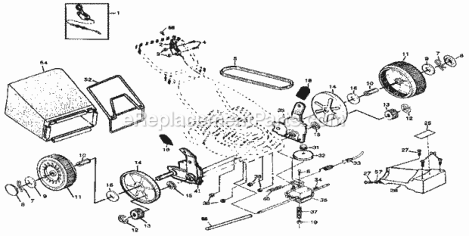 Page B Diagram and Parts List for 917373260  Craftsman Lawn Mower