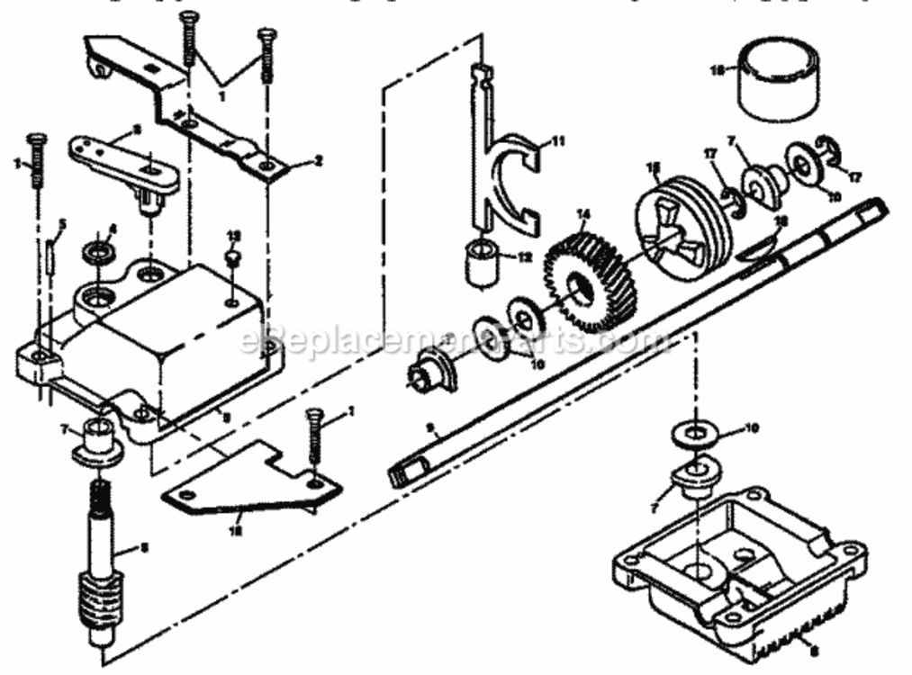 Page C Diagram and Parts List for 917373780  Craftsman Lawn Mower