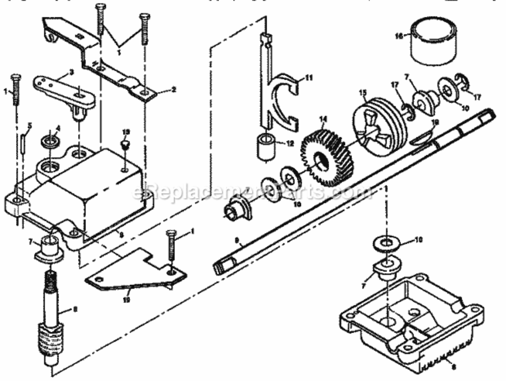 Page A Diagram and Parts List for 917373821  Craftsman Lawn Mower