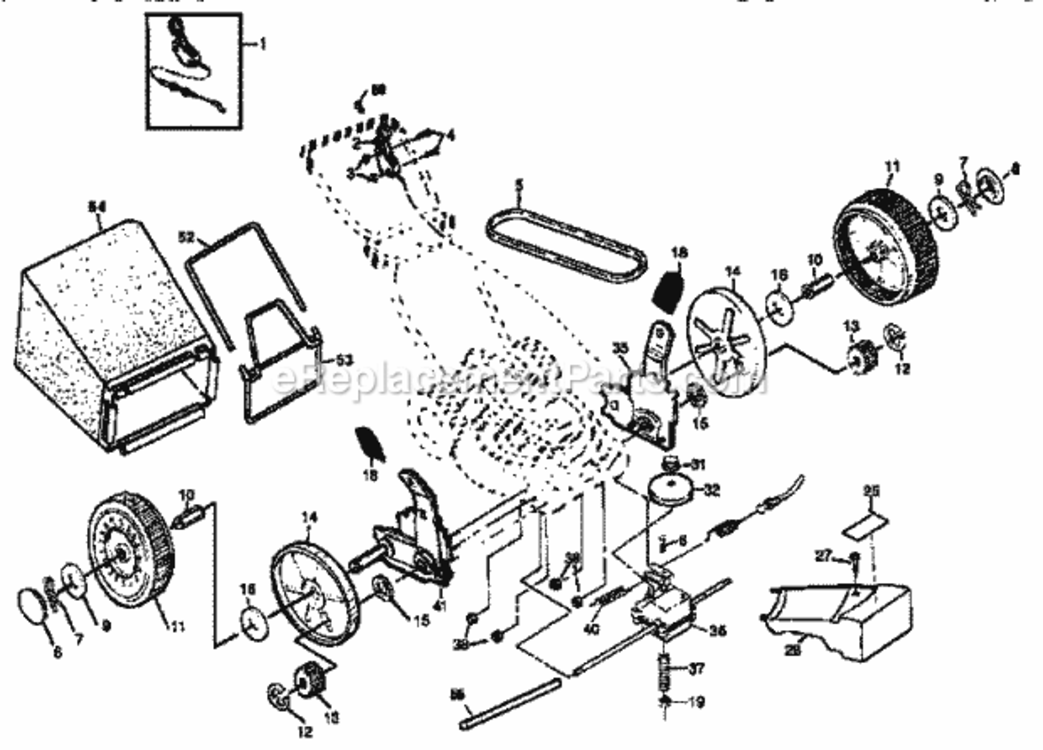 Page B Diagram and Parts List for 917373980  Craftsman Lawn Mower