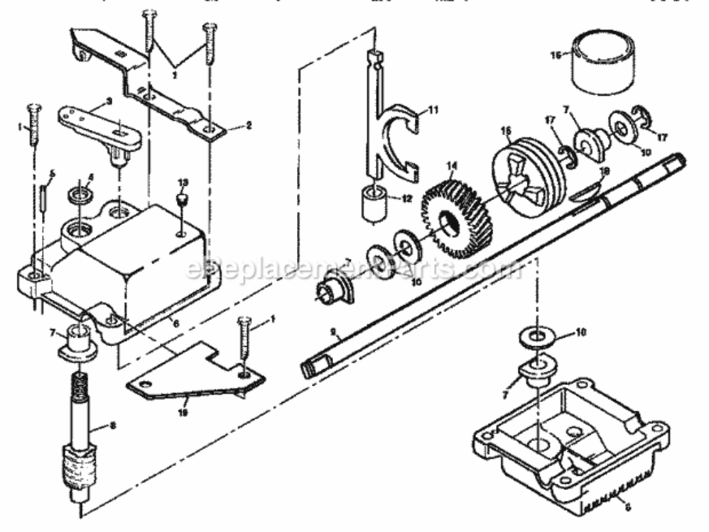 Page C Diagram and Parts List for 917373981  Craftsman Lawn Mower