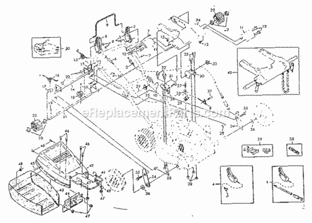 Page B Diagram and Parts List for 917374312  Craftsman Lawn Mower