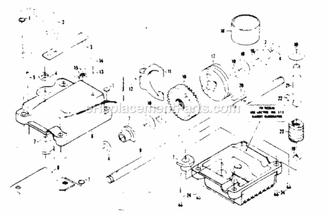 Page C Diagram and Parts List for 917374322  Craftsman Lawn Mower