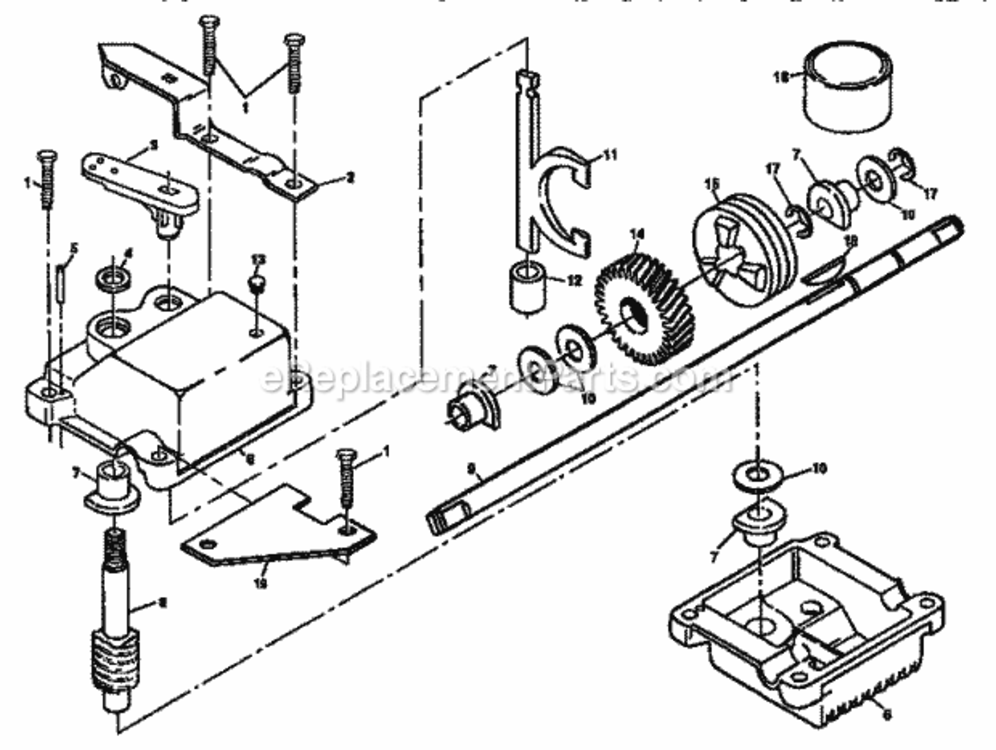Page C Diagram and Parts List for 917374390  Craftsman Lawn Mower