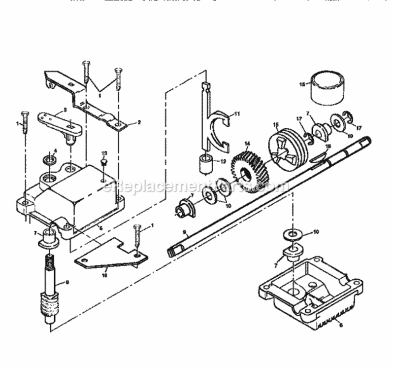 Page C Diagram and Parts List for 917374391  Craftsman Lawn Mower