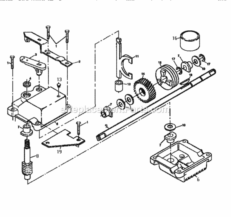 Page C Diagram and Parts List for 917374392  Craftsman Lawn Mower