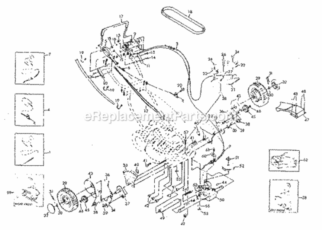 Page B Diagram and Parts List for 917374411  Craftsman Lawn Mower