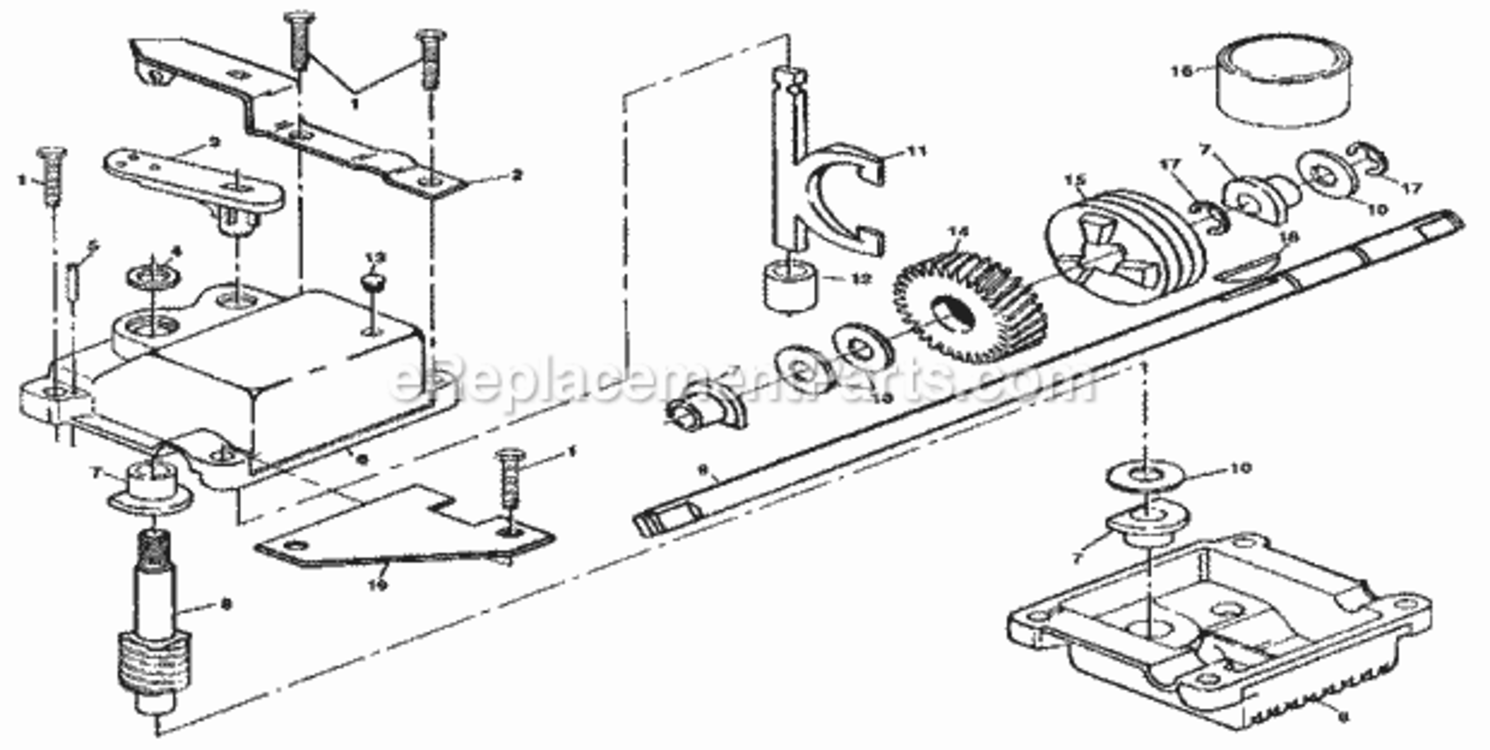 Page C Diagram and Parts List for 917374491  Craftsman Lawn Mower
