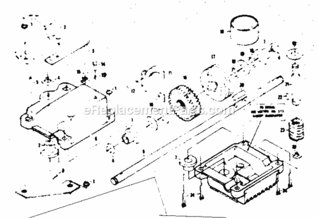 Page C Diagram and Parts List for 917374501  Craftsman Lawn Mower