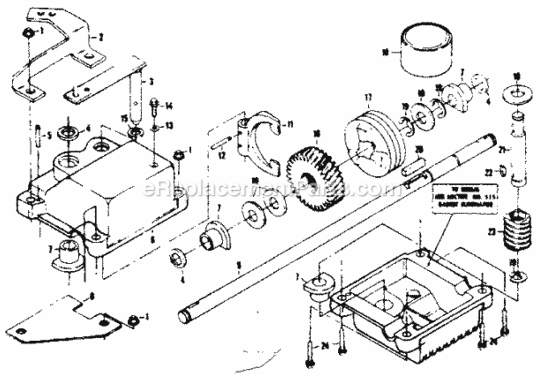 Page C Diagram and Parts List for 917374502  Craftsman Lawn Mower