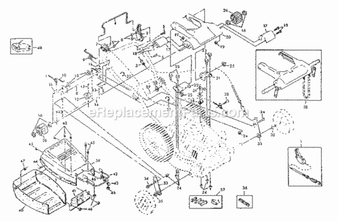 Page B Diagram and Parts List for 917374620  Craftsman Lawn Mower