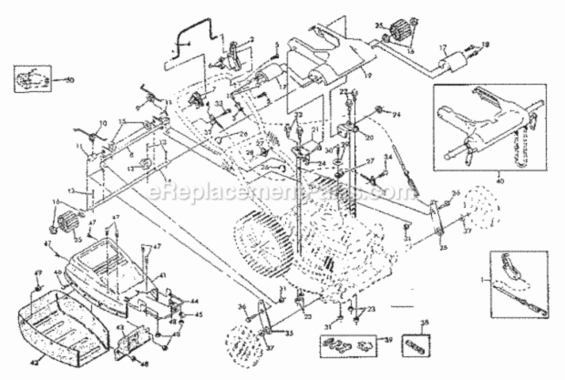 Page B Diagram and Parts List for 917374621  Craftsman Lawn Mower