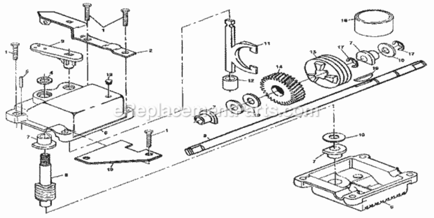 Page C Diagram and Parts List for 917374671  Craftsman Lawn Mower