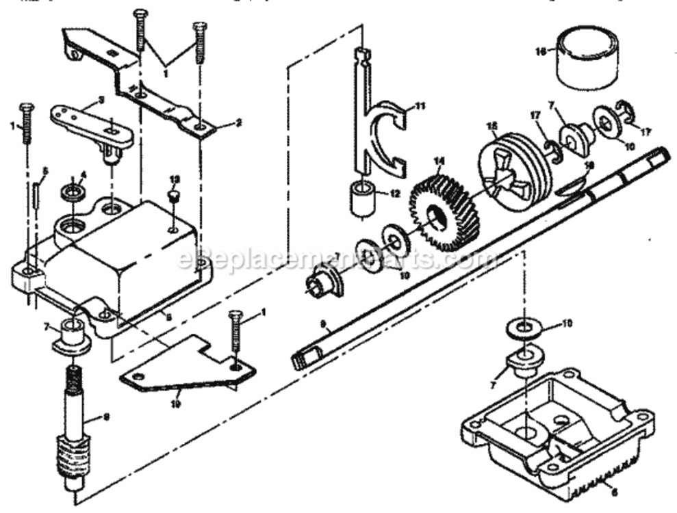 Page C Diagram and Parts List for 917374672  Craftsman Lawn Mower