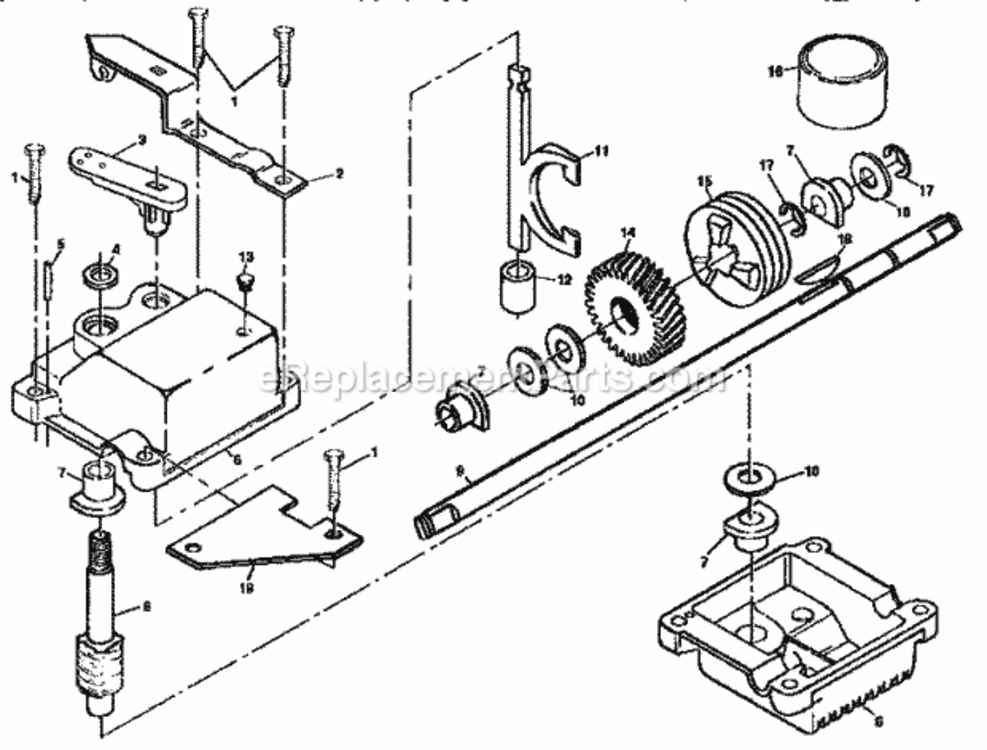 Page C Diagram and Parts List for 917374673  Craftsman Lawn Mower