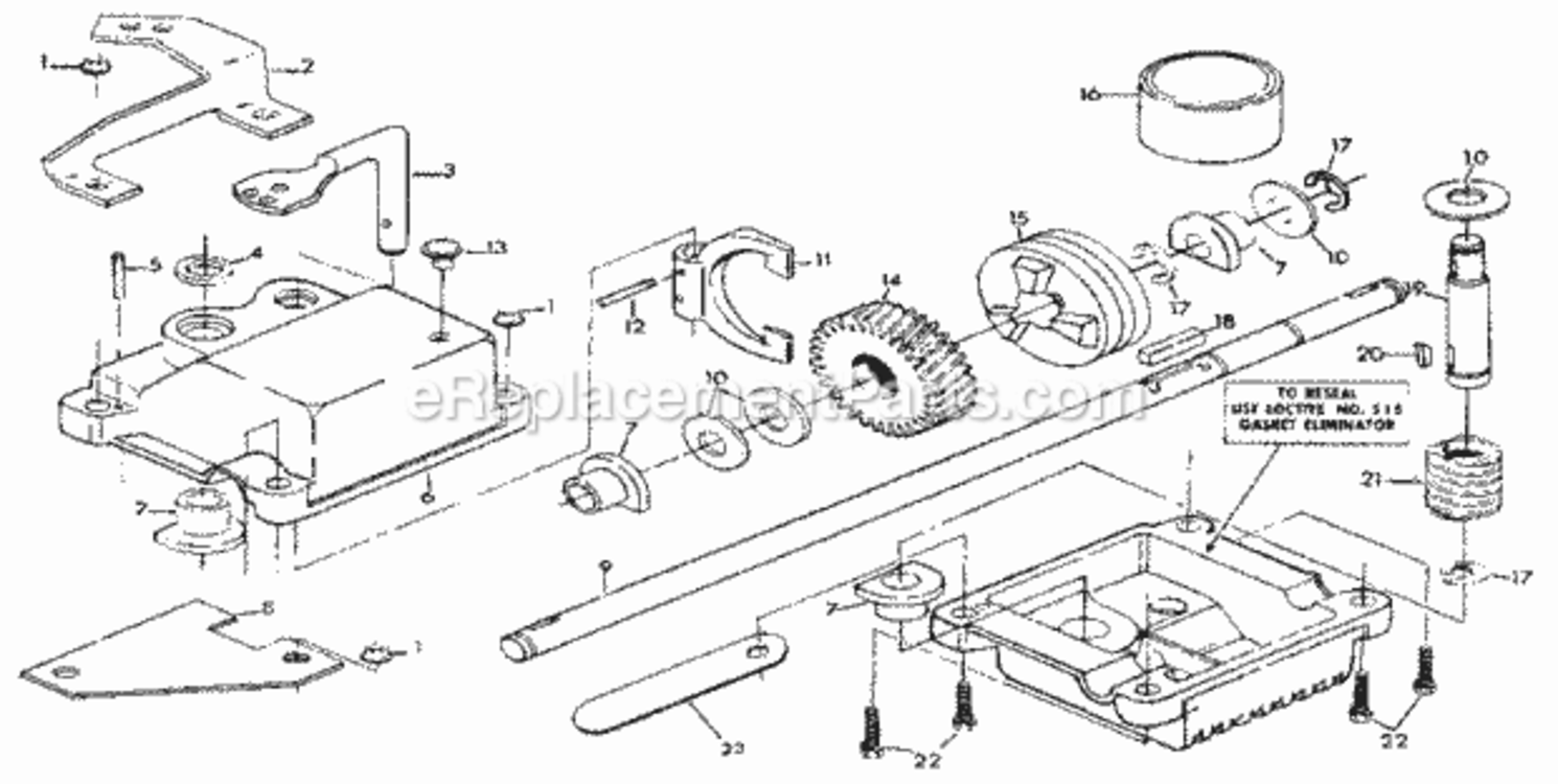 Page F Diagram and Parts List for 917374700  Craftsman Lawn Mower