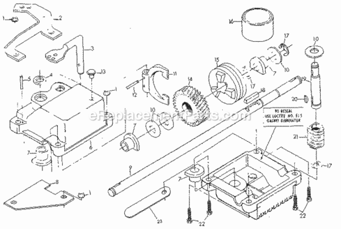 Page F Diagram and Parts List for 917374703  Craftsman Lawn Mower