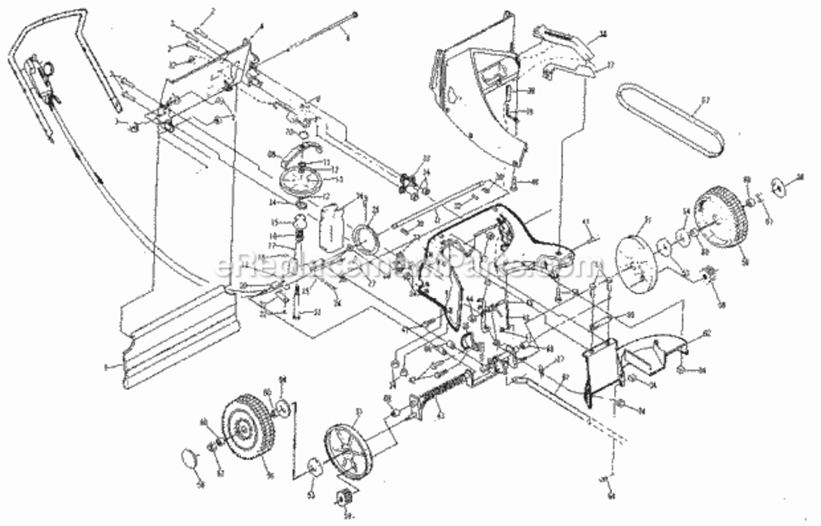 Page B Diagram and Parts List for 917374720  Craftsman Lawn Mower